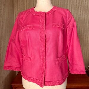 Talbots Pink Blazer Elegant Suit Jacket